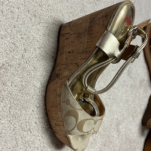 Authentic Coach Wedges in good used condition - Picture 3 of 7